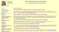 Desktop Screenshot of greggore.com